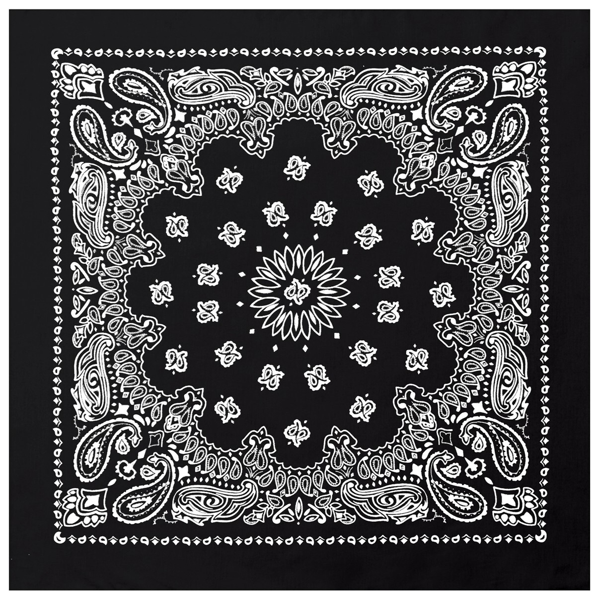 Rothco Jumbo Trainmen Paisley Bandana Cotton XL Headwrap Face Cover 27” X 27