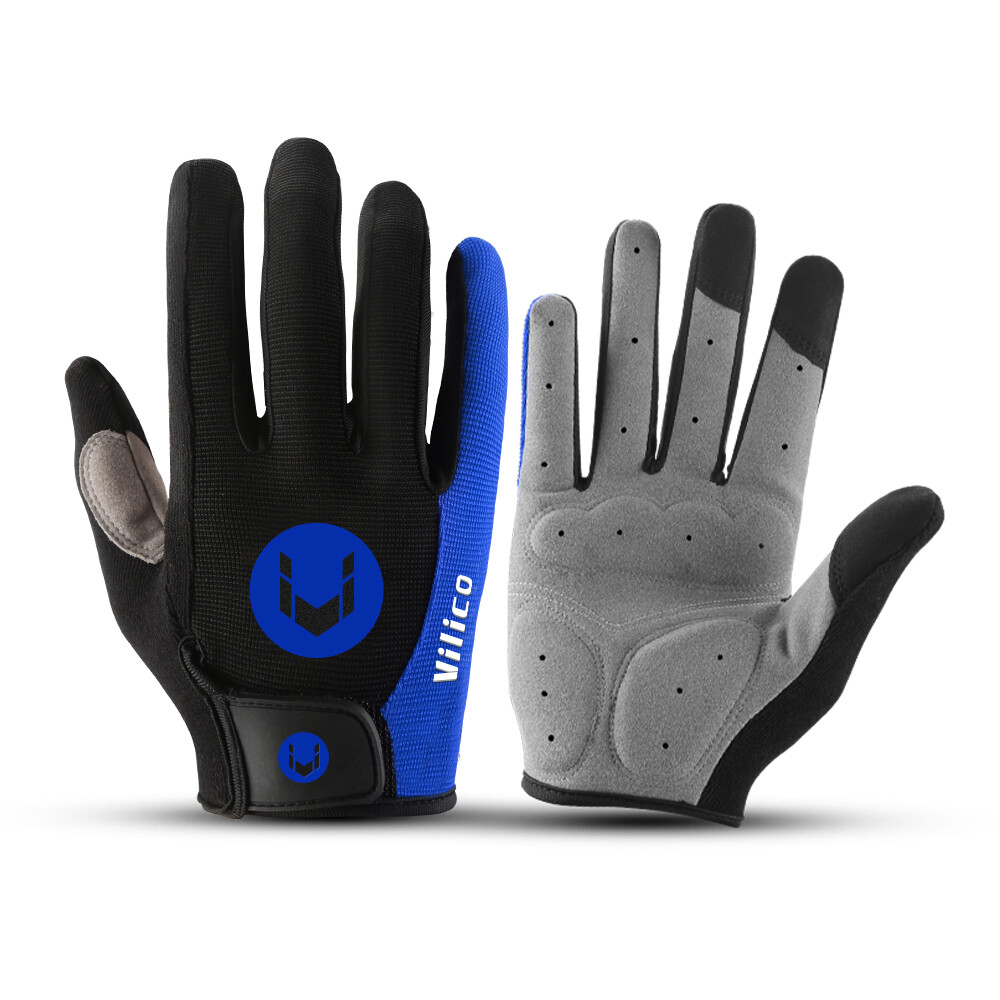 Cycling Anti-slip Full Finger Gloves MTB Bike Pad Anti-Shock Glove for Men Women