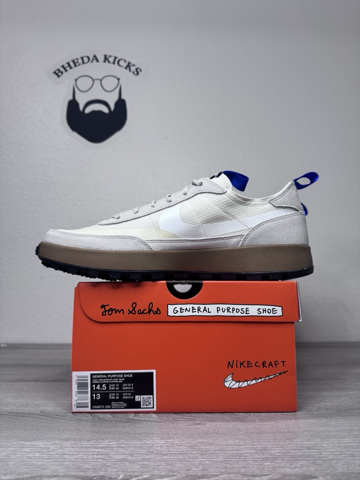 Size 14.5W/13M – Nike Craft General Purpose Shoe x Tom Sachs Low Studio New