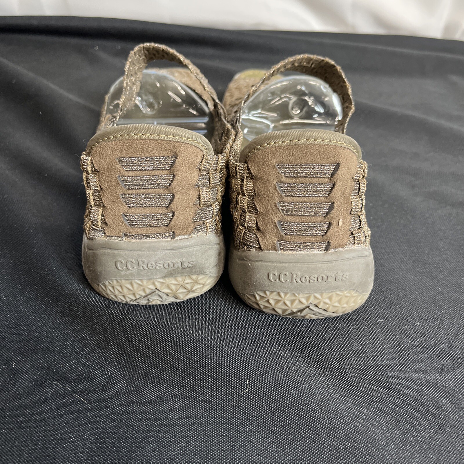 C C Resorts Bronze Metallic Stretch Runabout Size 40 US 9