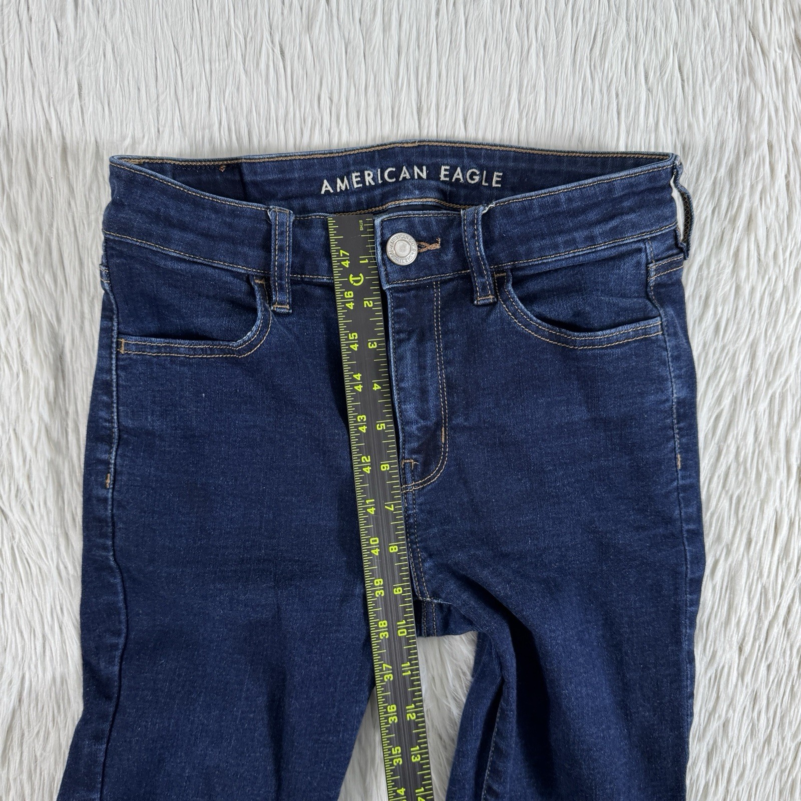 American Eagle Blue Dark Wash Hi-Rise Jegging Denim Jeans Women’s Size 4R