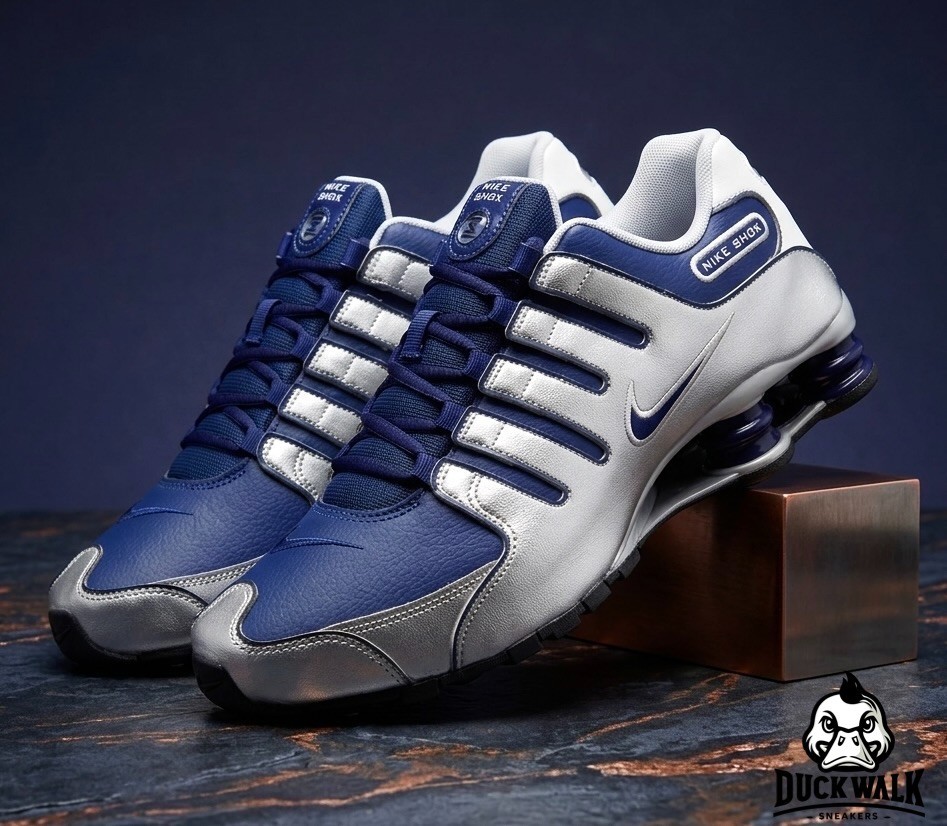 Nike Shox NZ Shoes Midnight Navy Silver Black 378341-402 Men’s Sizes NEW