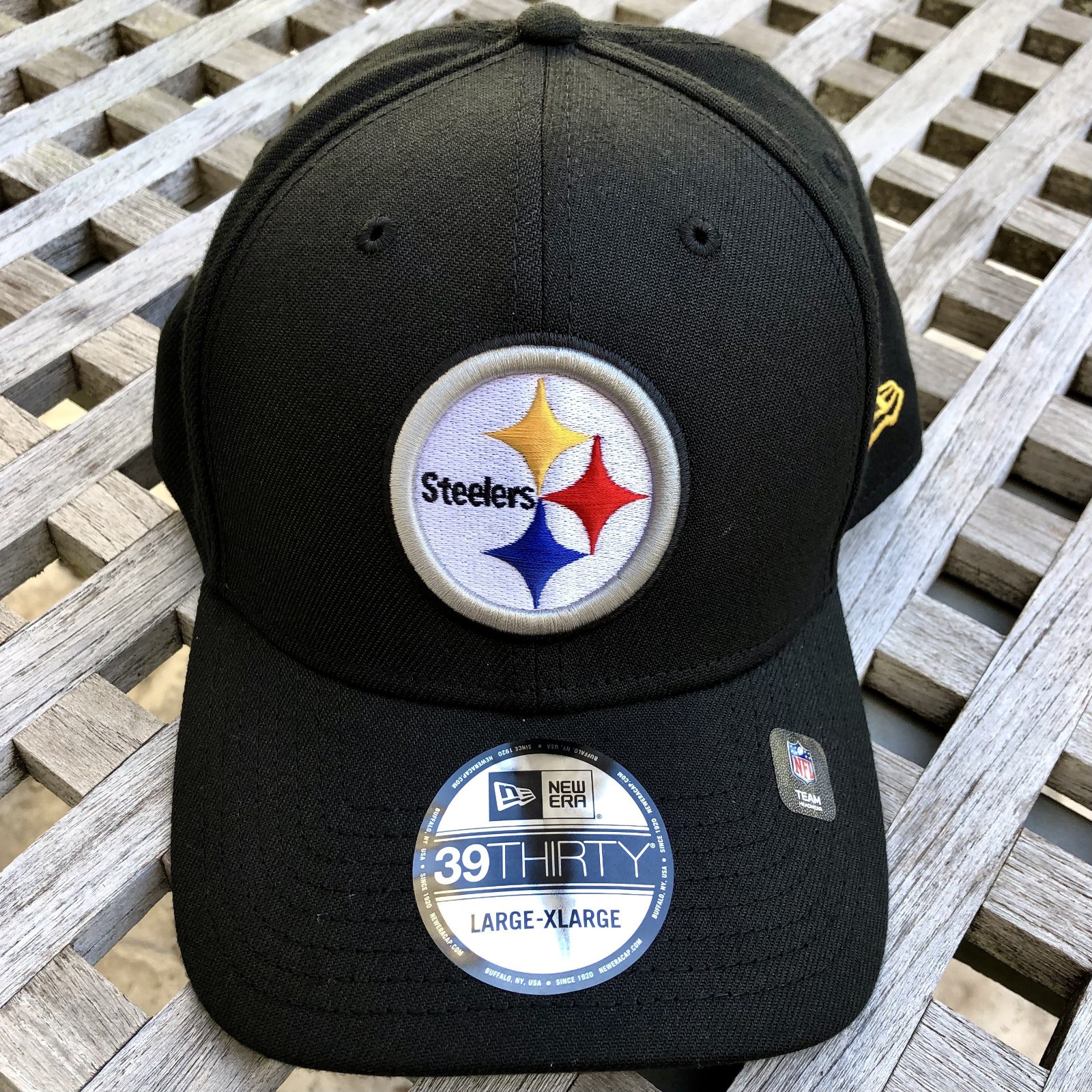 Pittsburgh Steelers New Era 39THIRTY NFL Stretch Fit Cap Dad Hat L / XL