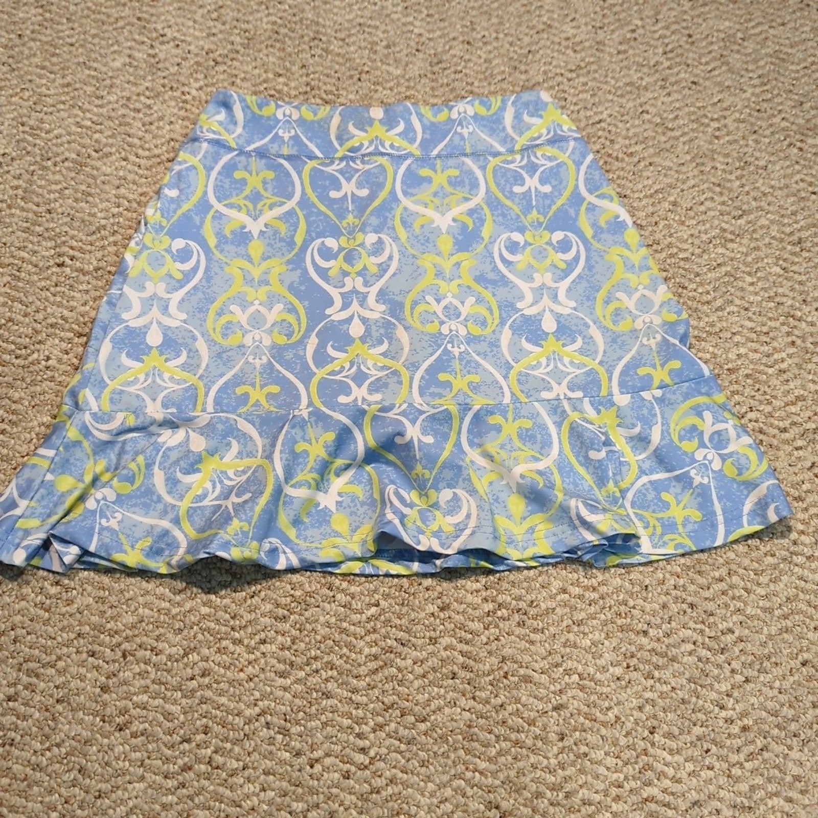 Ana Clare Skirt Skort Womens XS Blue Pockets Golf Tennis Activewear Ruffle