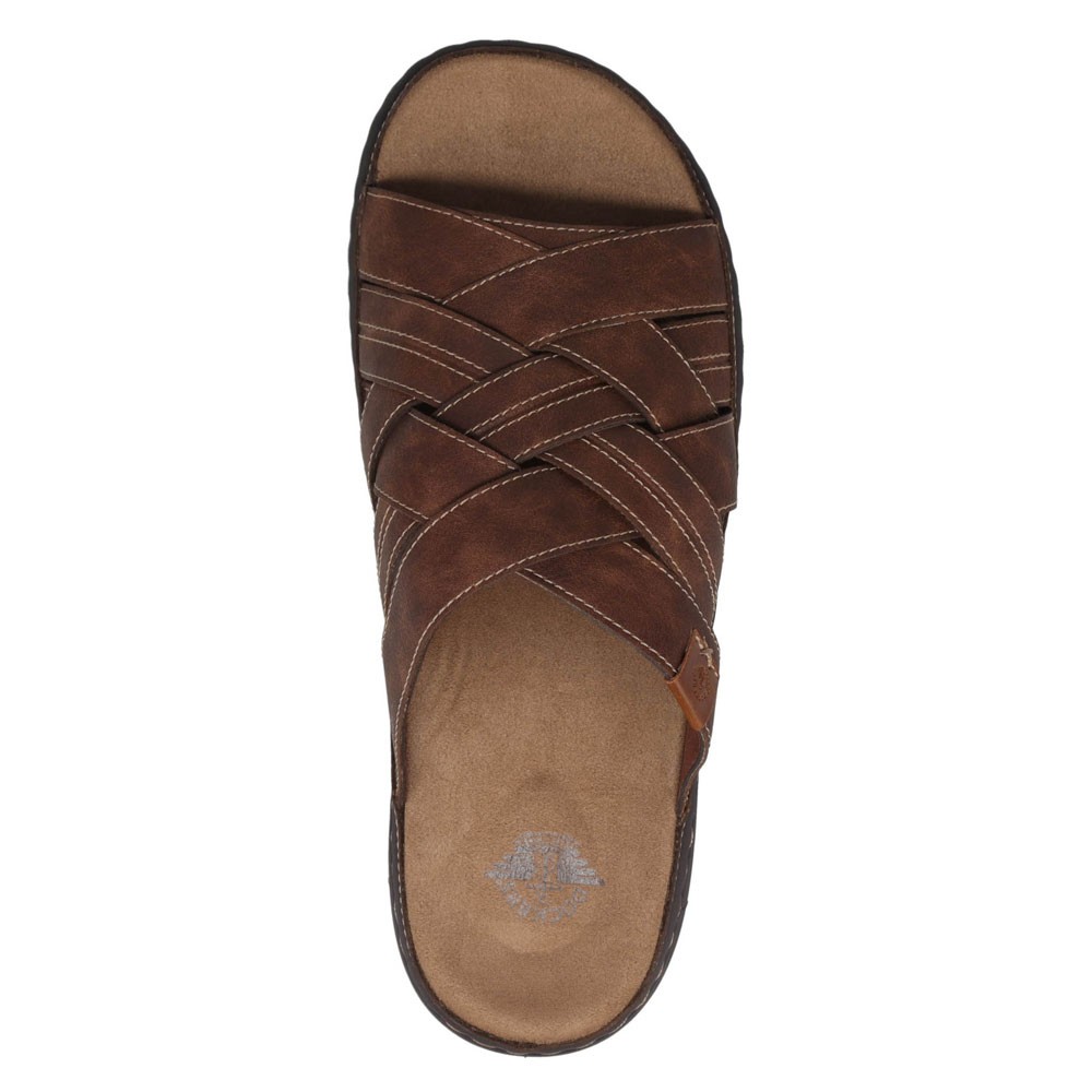 Dockers Mens Seville Tumbled Full Grain Open Toe Sandal