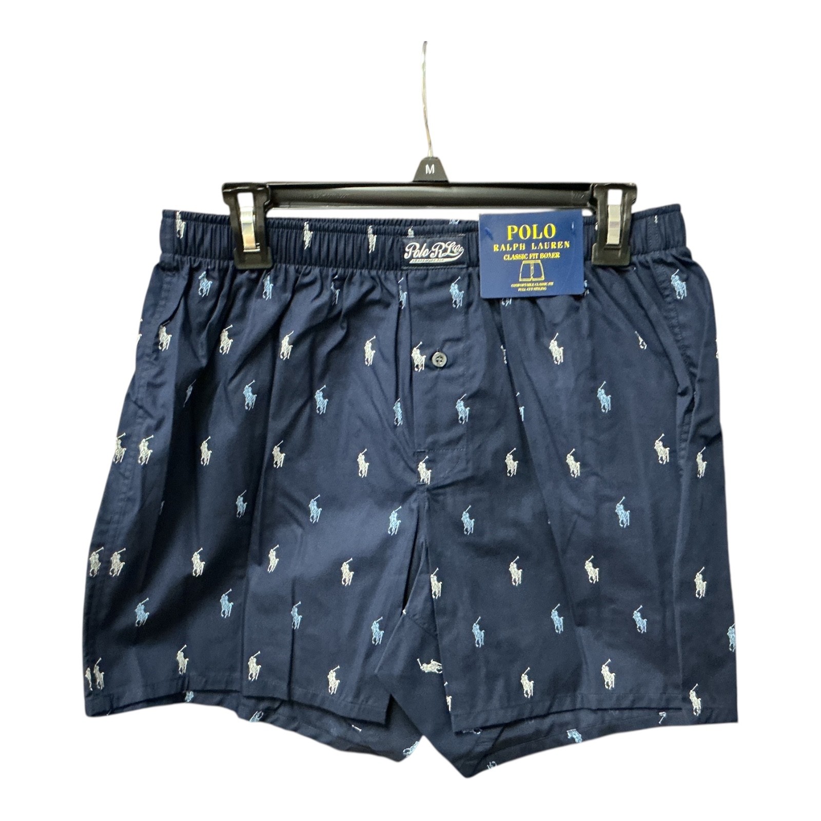 Polo Ralph Lauren Classic Fit Boxer Navy Pony Print 100% Cotton NWT S/M R382SR