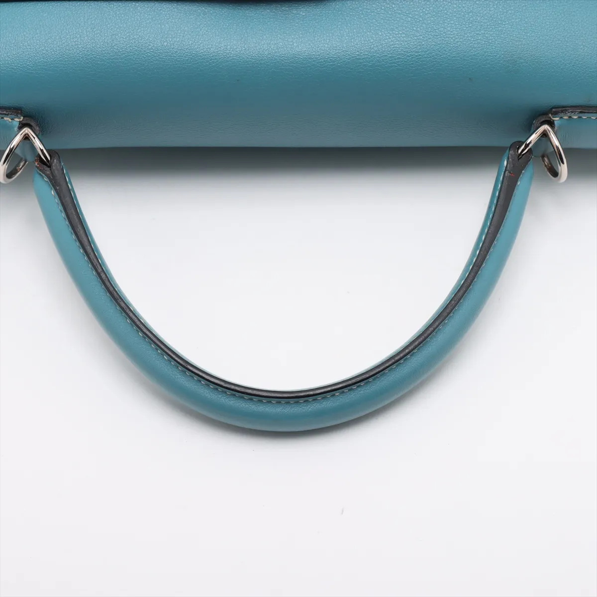 Hermès Kelly lakis 35 Veau Swift Blue Jean Silver Metal Fittings □N:2010