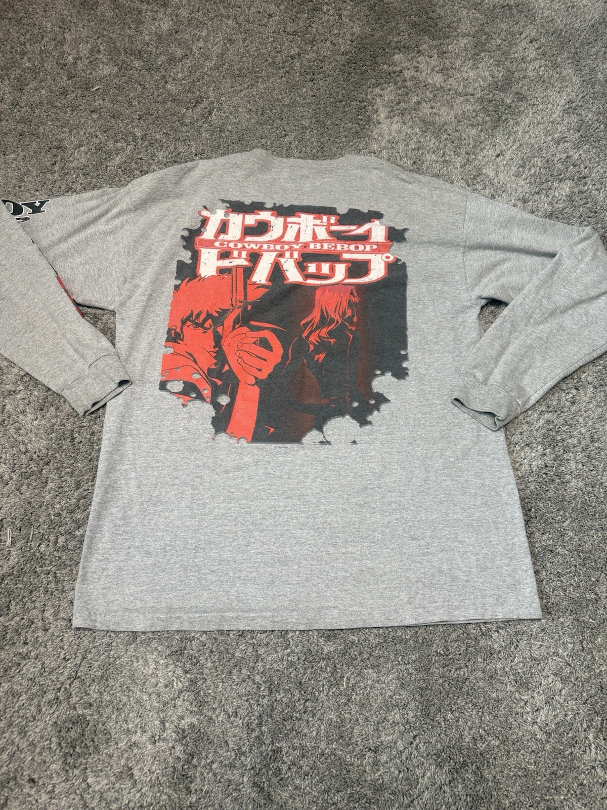 Vintage Cowboy Bepop ODM T-Shirt Size XL Arm And Back Graphic