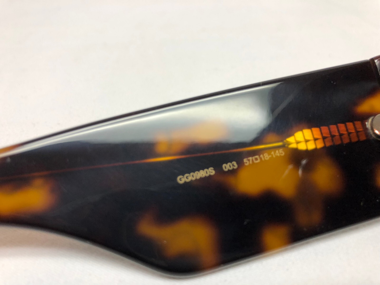 Authentic New Gucci tortoise Square Women’s Sunglasses GG0980S Gray Lens