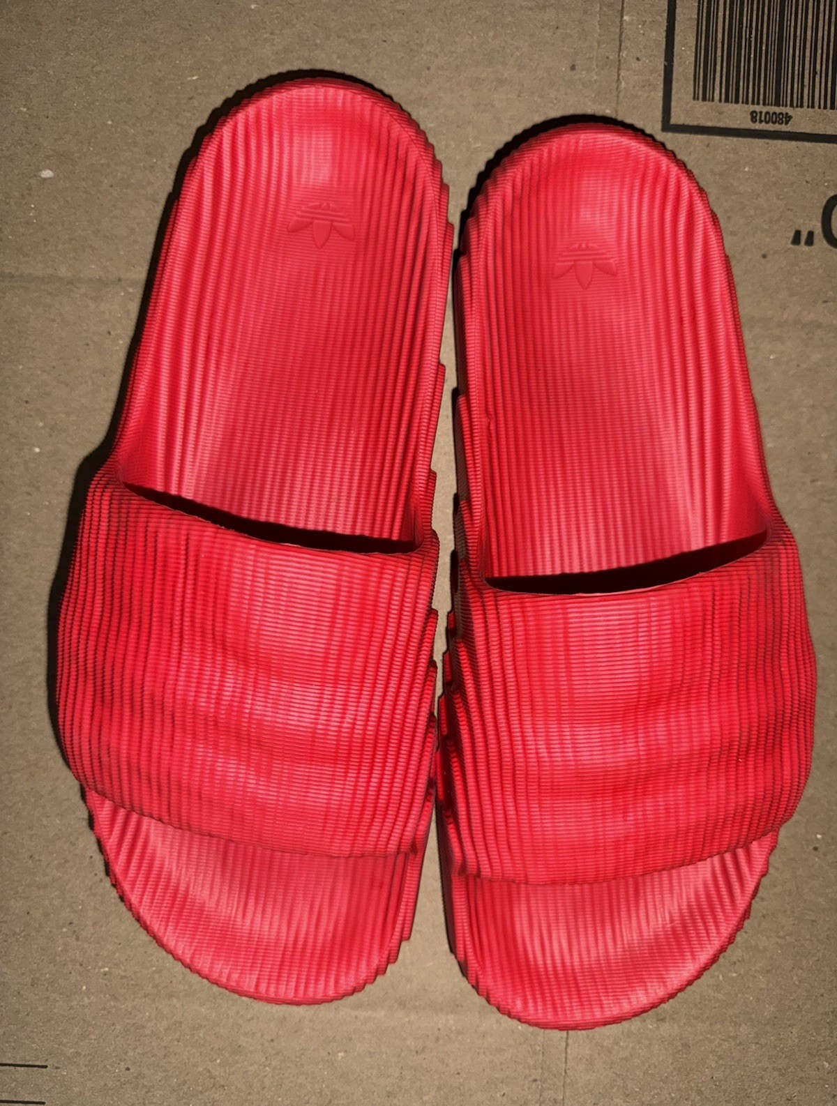 adidas original Adilette 22 Men’s Red Slide Sandals| Size: US 12