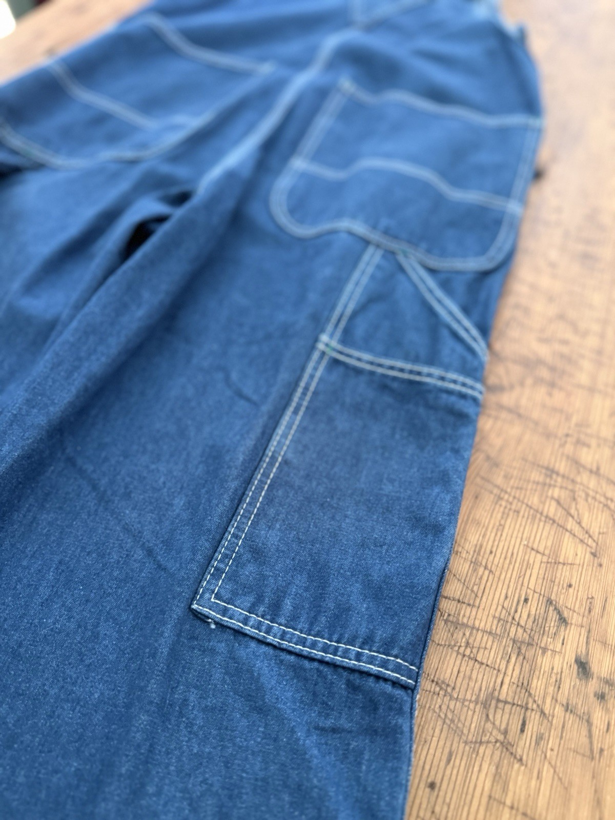 Liberty Overalls Men’s 32X30 Bib Utility Denim Blue Workwear Carpenter Made USA