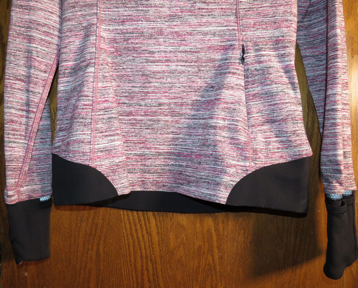 Lululemon 6 Runderful Half Zip Space Dye Camo Berry Rumble Red Black EUC!