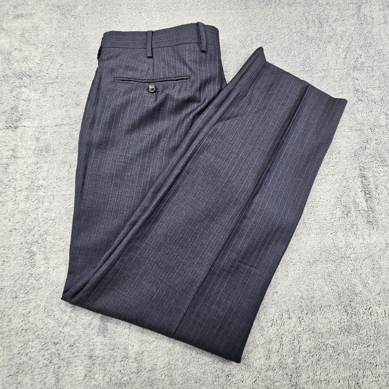 Brooks Brothers Pants 1818 Fitzgerald 35×31 Pinstripe Trousers Made In Italy
