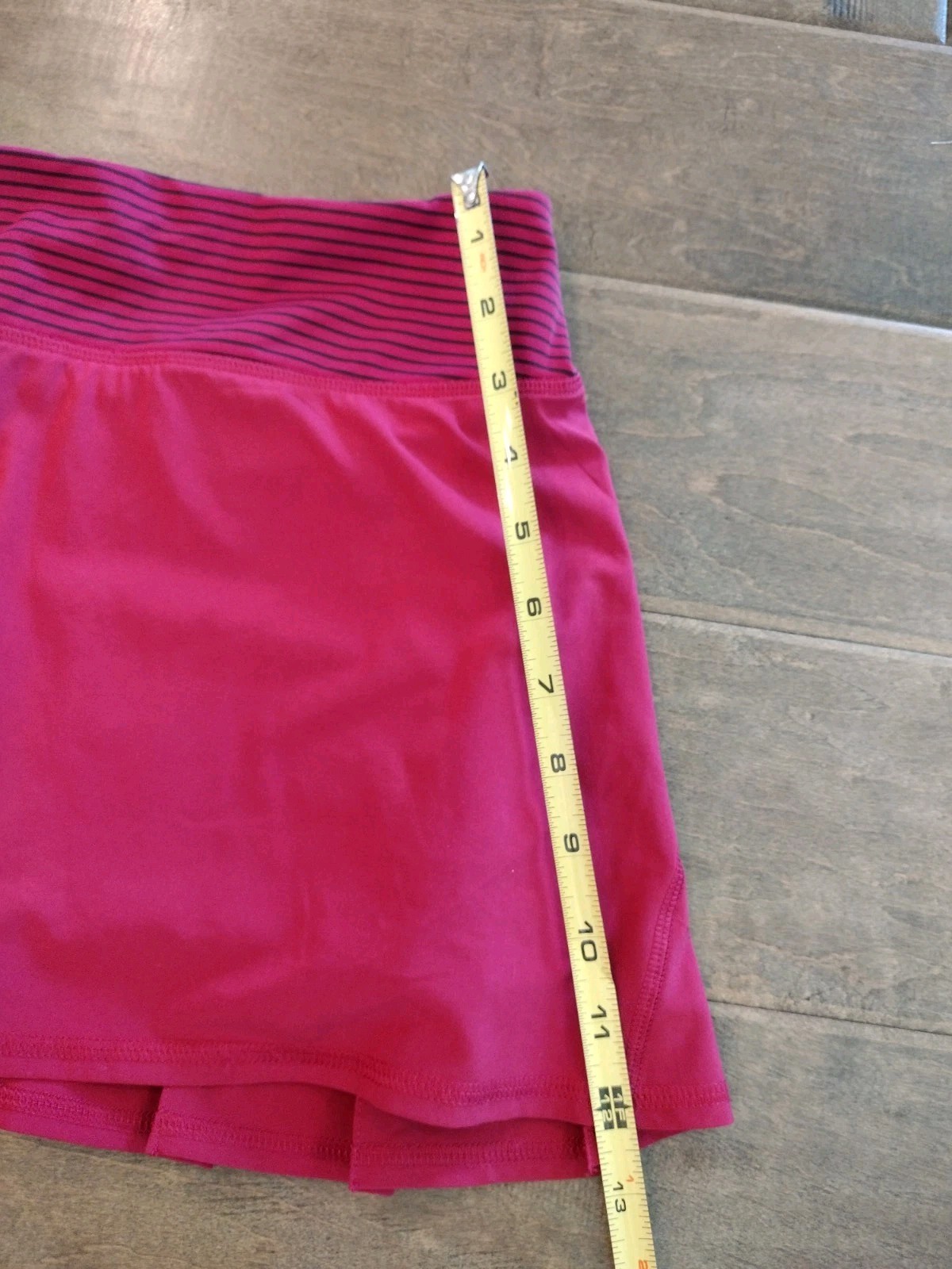LULULEMON Women’s EUC raspberry Bumble Berry Pace Setter tennis Skirt Skort – 6