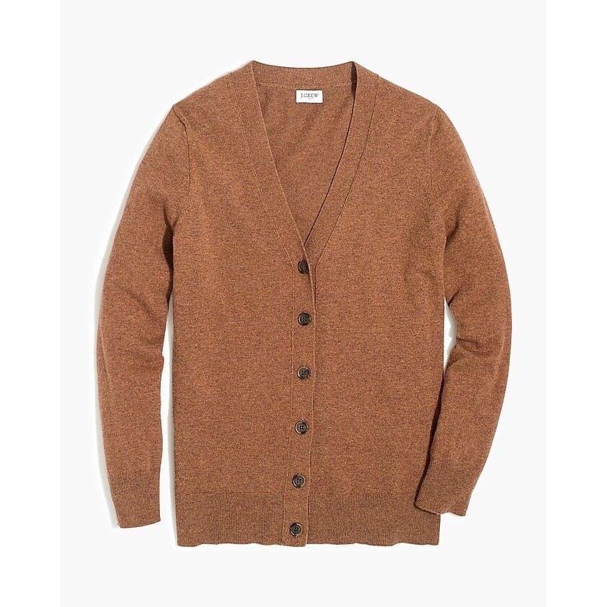 J. Crew Factory Brown V Neck Button Front Cardigan Sweater – XS