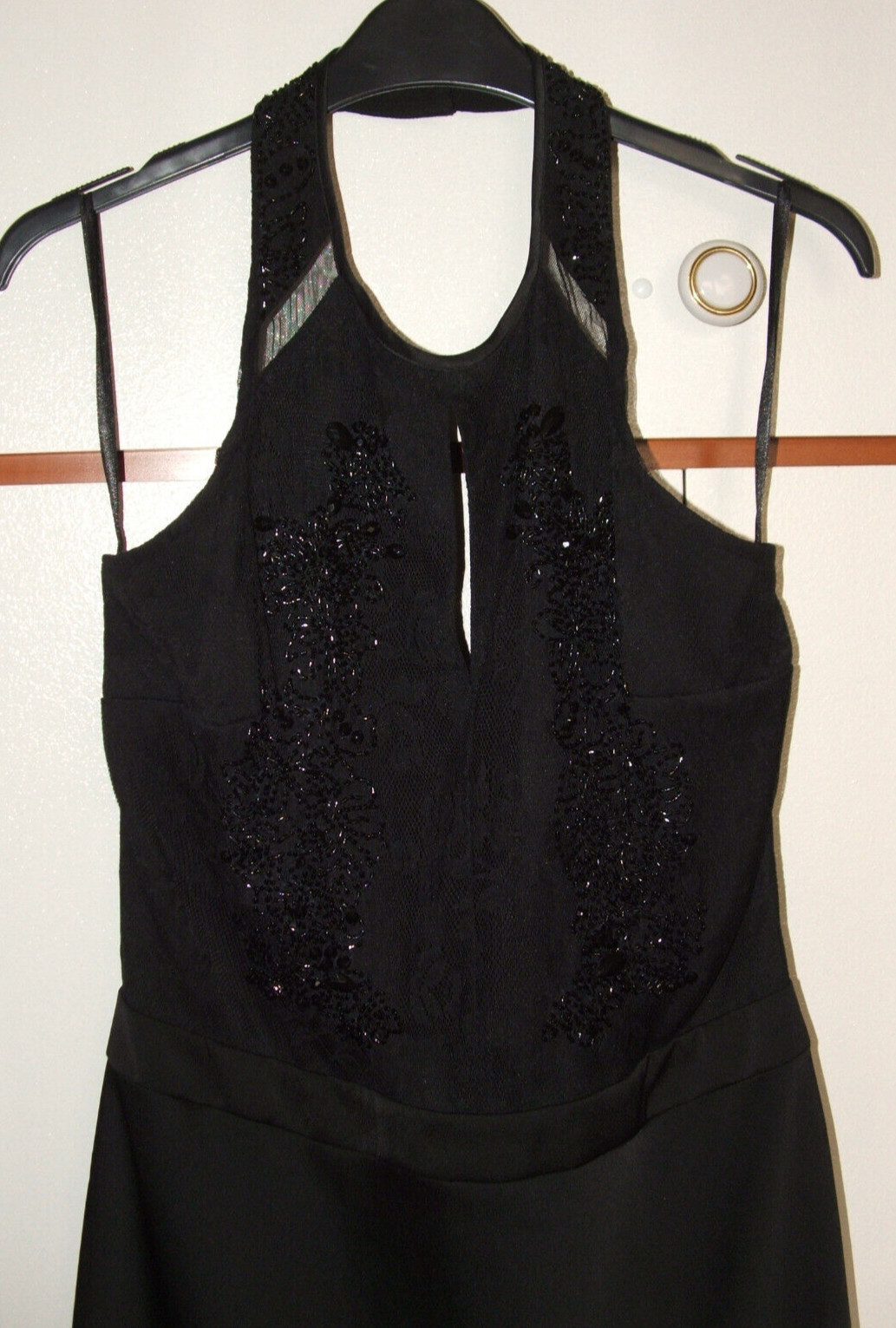 Next – Black Halter Maxi Long Evening Dress / Ball Gown – Women’s UK 8 NYE Party