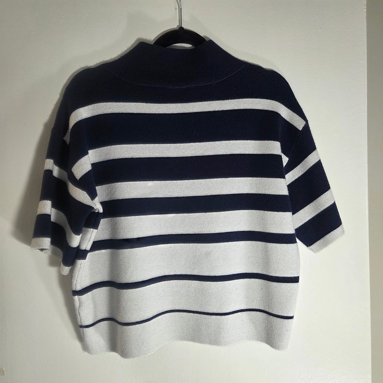 Anthropologie Maeve The Carys Mock-Neck Sweater Cozy Short Sleeve XXS