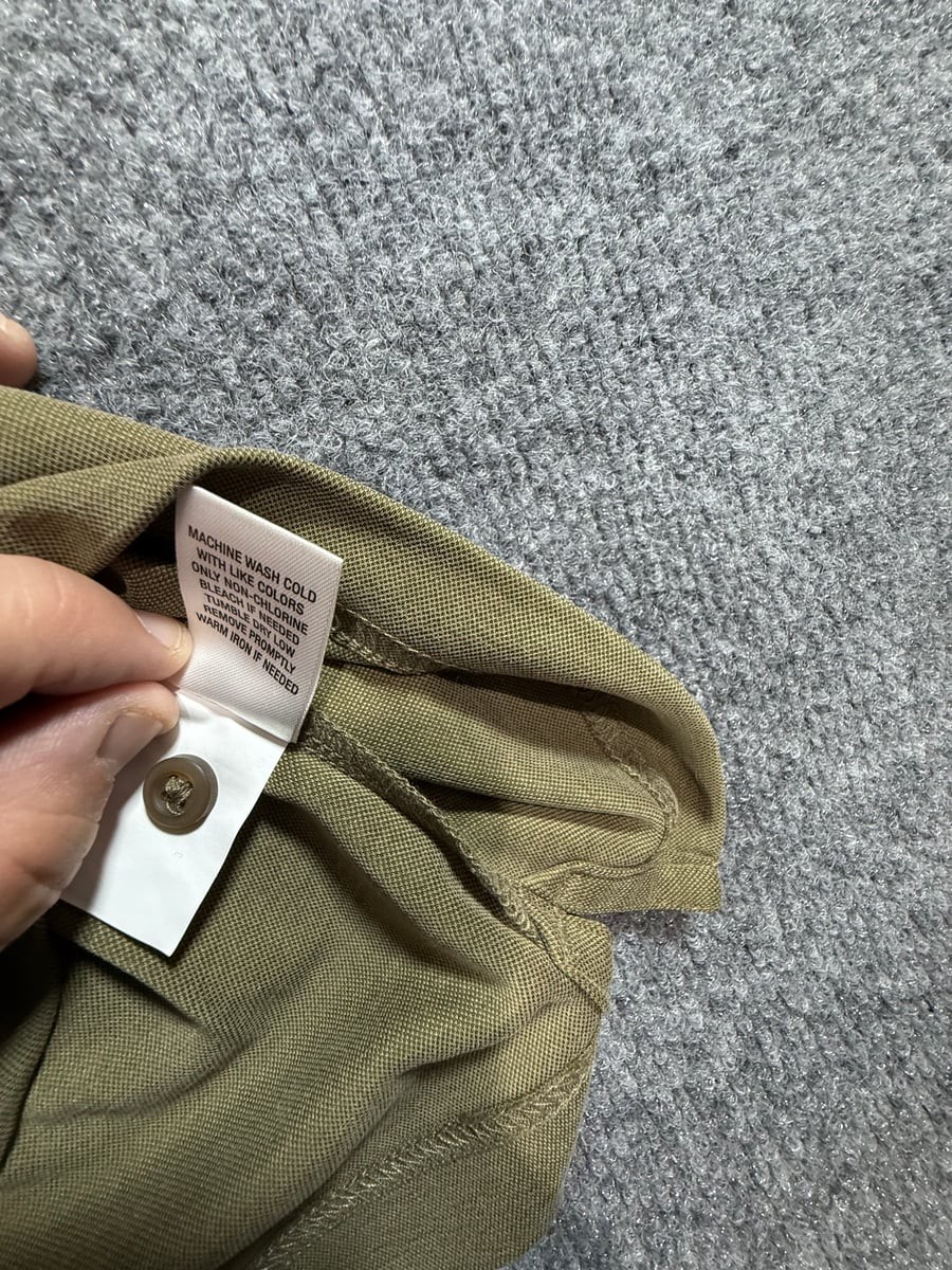 New Johnston & Murphy Men’s Olive Button-Front Polo Shirt Modal Blend Size M NWT
