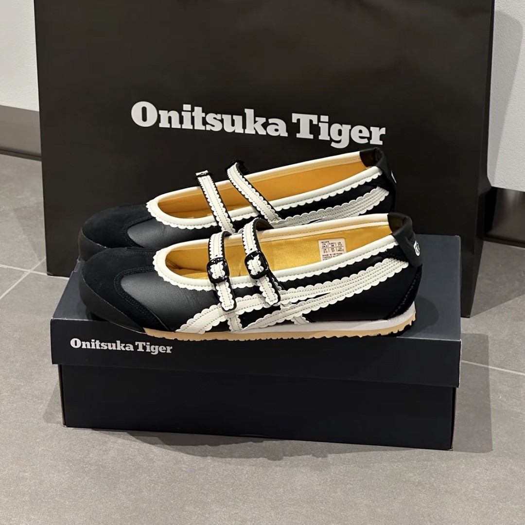 2025 Patou x Onitsuka Tiger Mexico 66 Tgrs Mary Jane Ballet Flats 118A2678-001