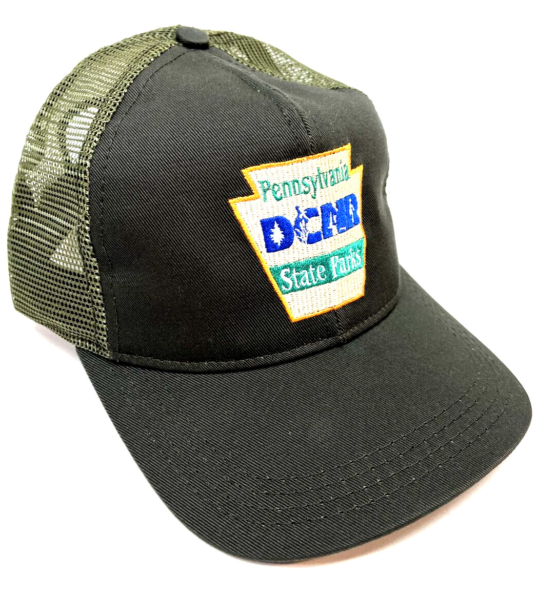 NEW! PENNSYLVANIA DCNR STATE PARKS HAT MADE IN USA OLIVE ONE SIZE FITS ALL TS