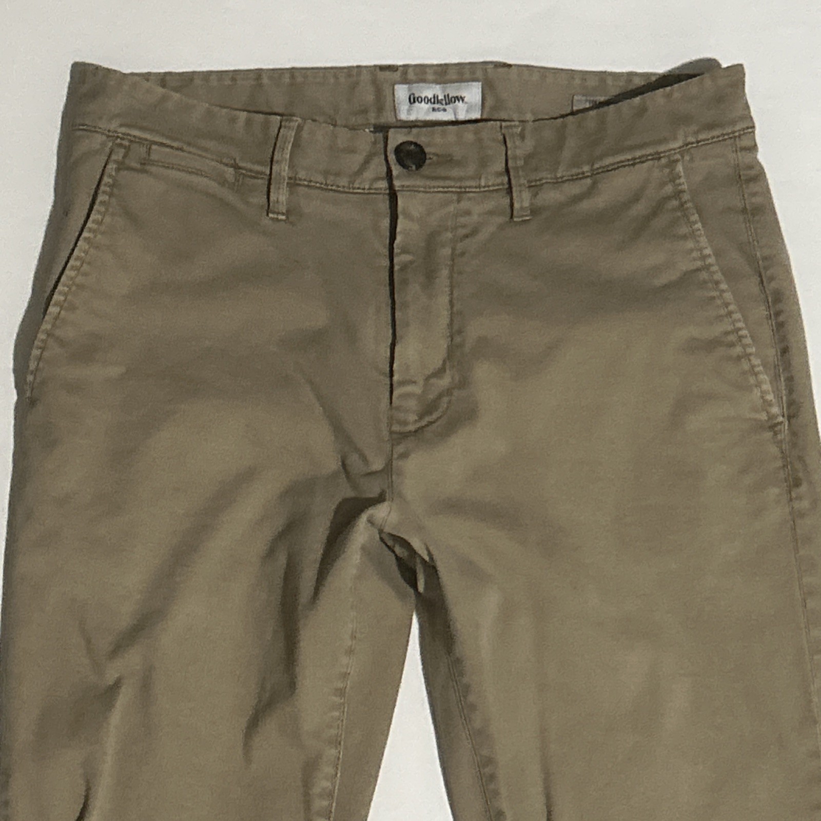 Goodfellow Pants Men’s 36×32 Khaki Chinos Dress Flat Front Hennepin Athletic
