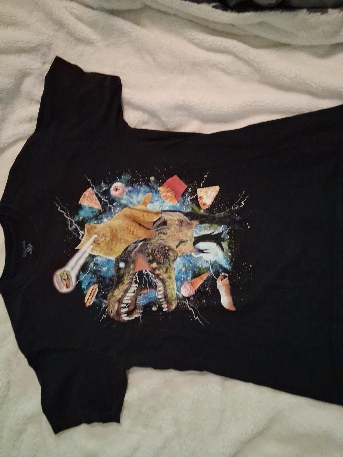 Walnut 39th Cat In Space Lazer Large Shirt