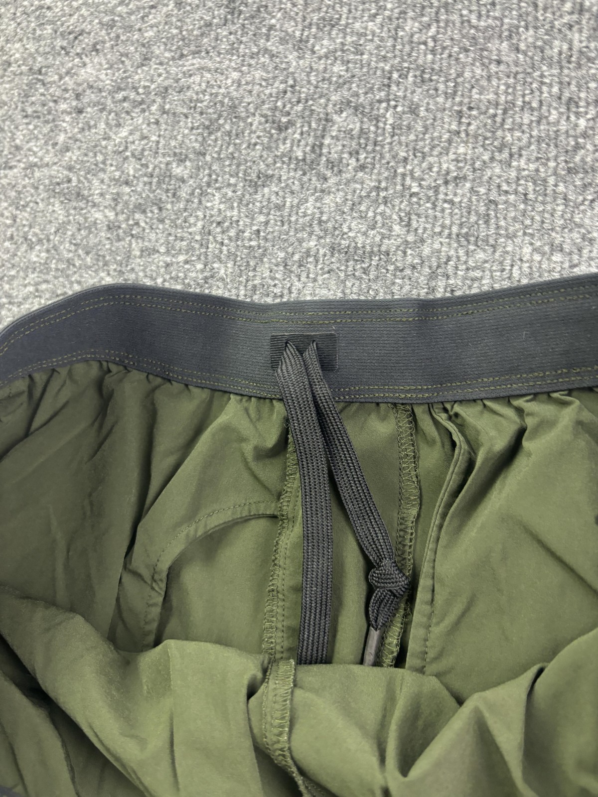 Paskho Jogger Pants Mens 2XL 38×30 Green Woven Elastic Waist Zip Pockets Stretch