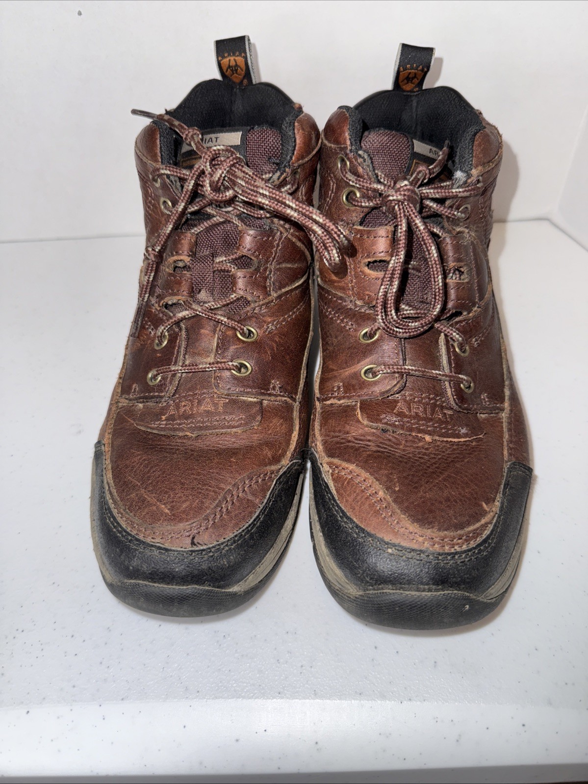 Ariat Terrain Work Boots Mens Size 9B Leather Waterproof Lace Up 10004138🔥👀