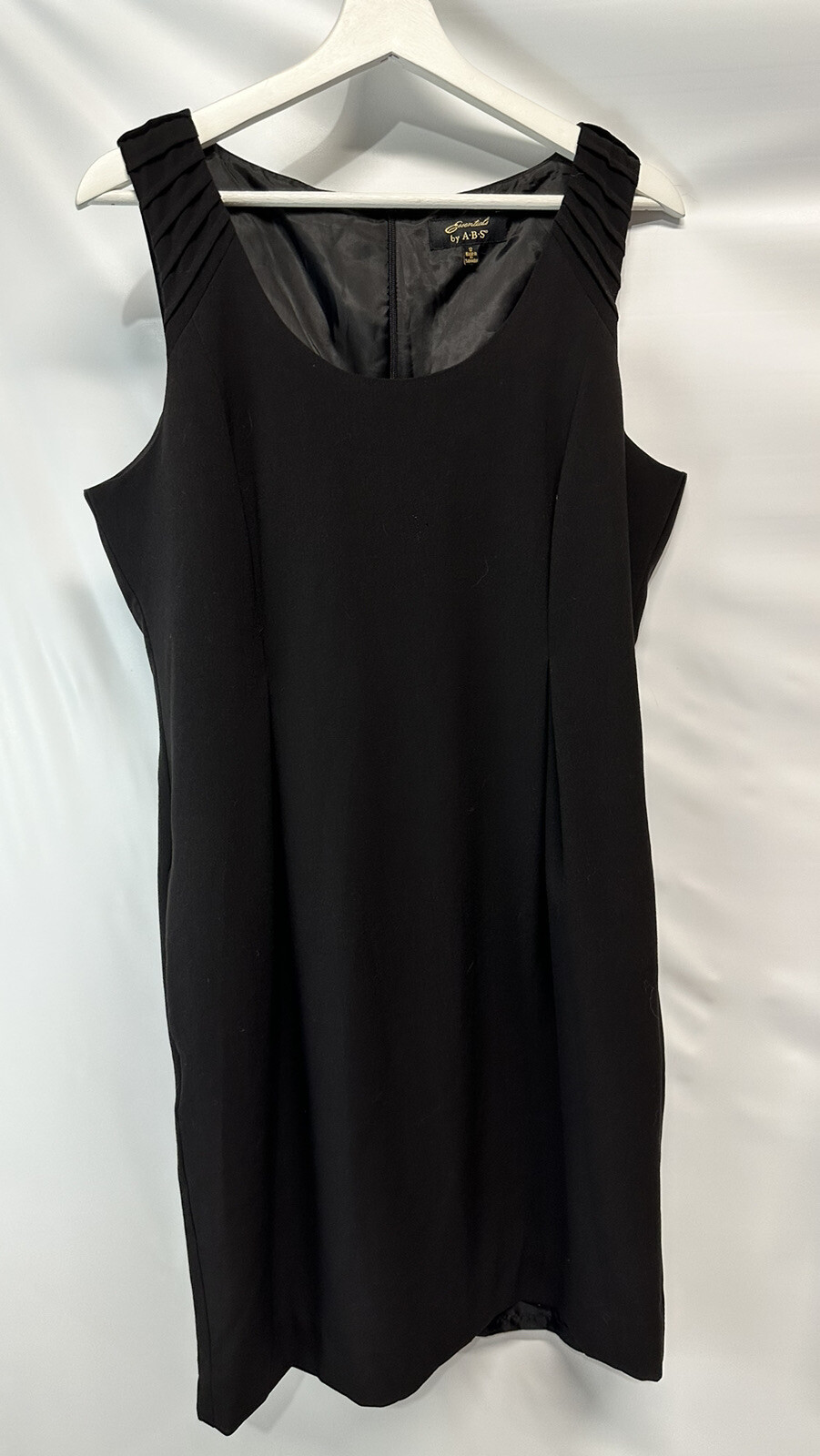 ABS-Classic Elegance-All Seasons/Occasions Little Black Dress Lined Pockets 12