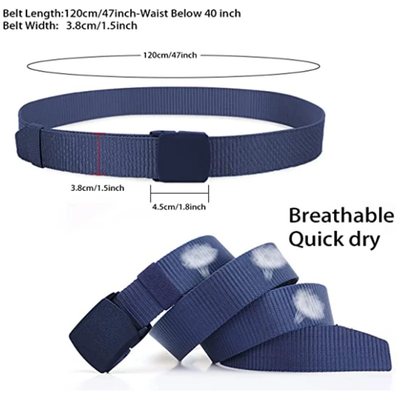 8 Colors Men Female Belts Military Nylon Adjustable Belt Outdoor Travel Tactical