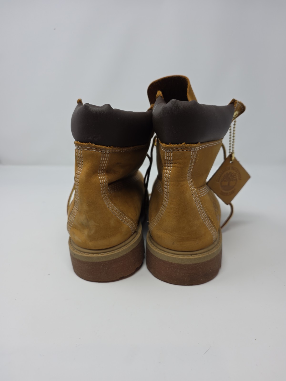 Timberland Mens 6 Inch Boot Wheat Nubuck Premium 10061 Size 7