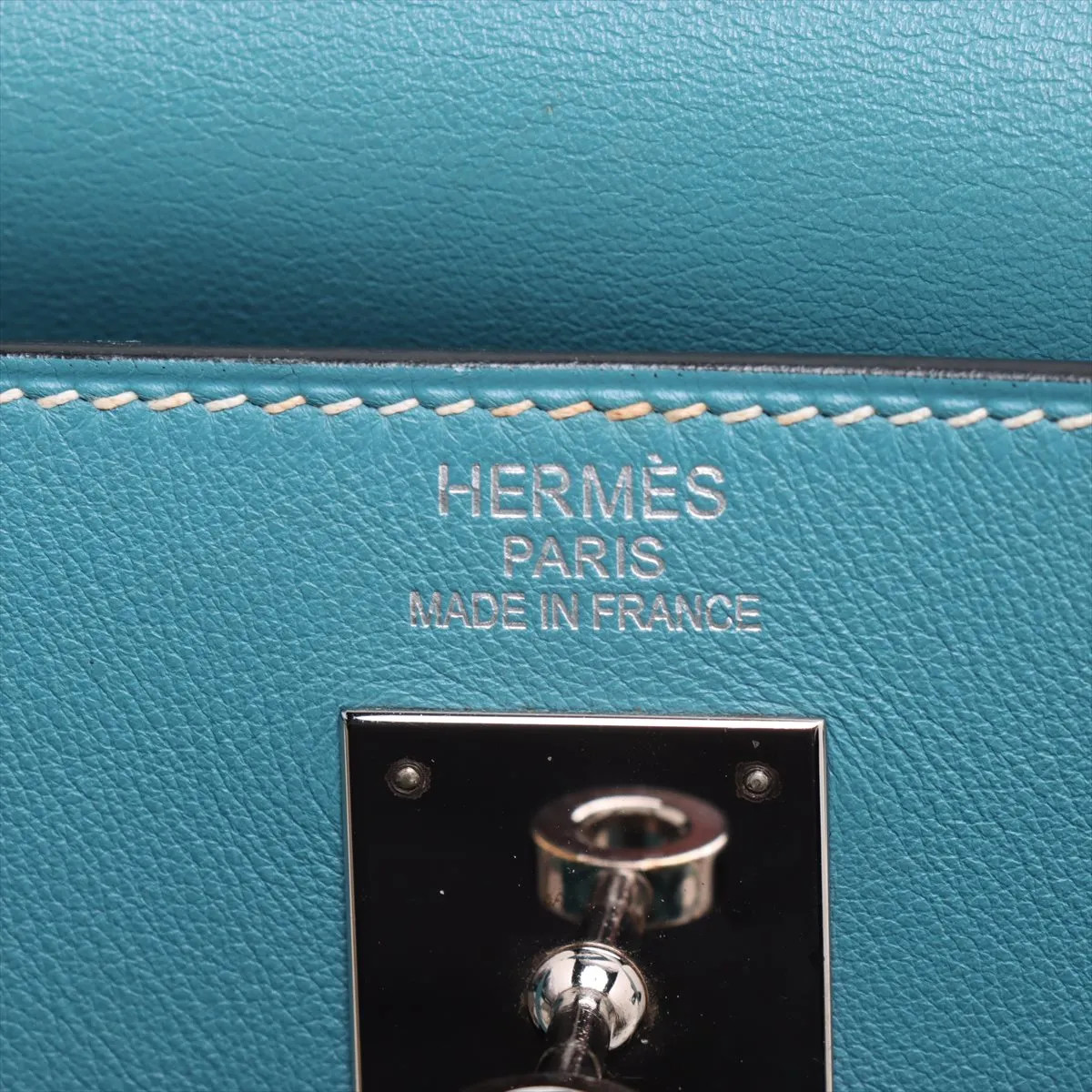 Hermès Kelly lakis 35 Veau Swift Blue Jean Silver Metal Fittings □N:2010