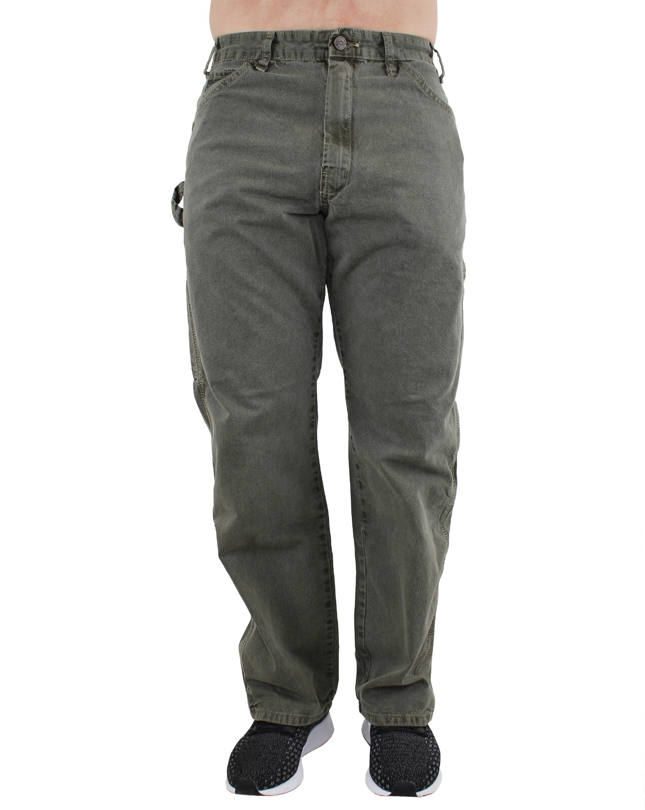 Dickies Men’s Carpenter Pants, Double Stitch, 2 Tool Loops, Pockets, Denim Twill