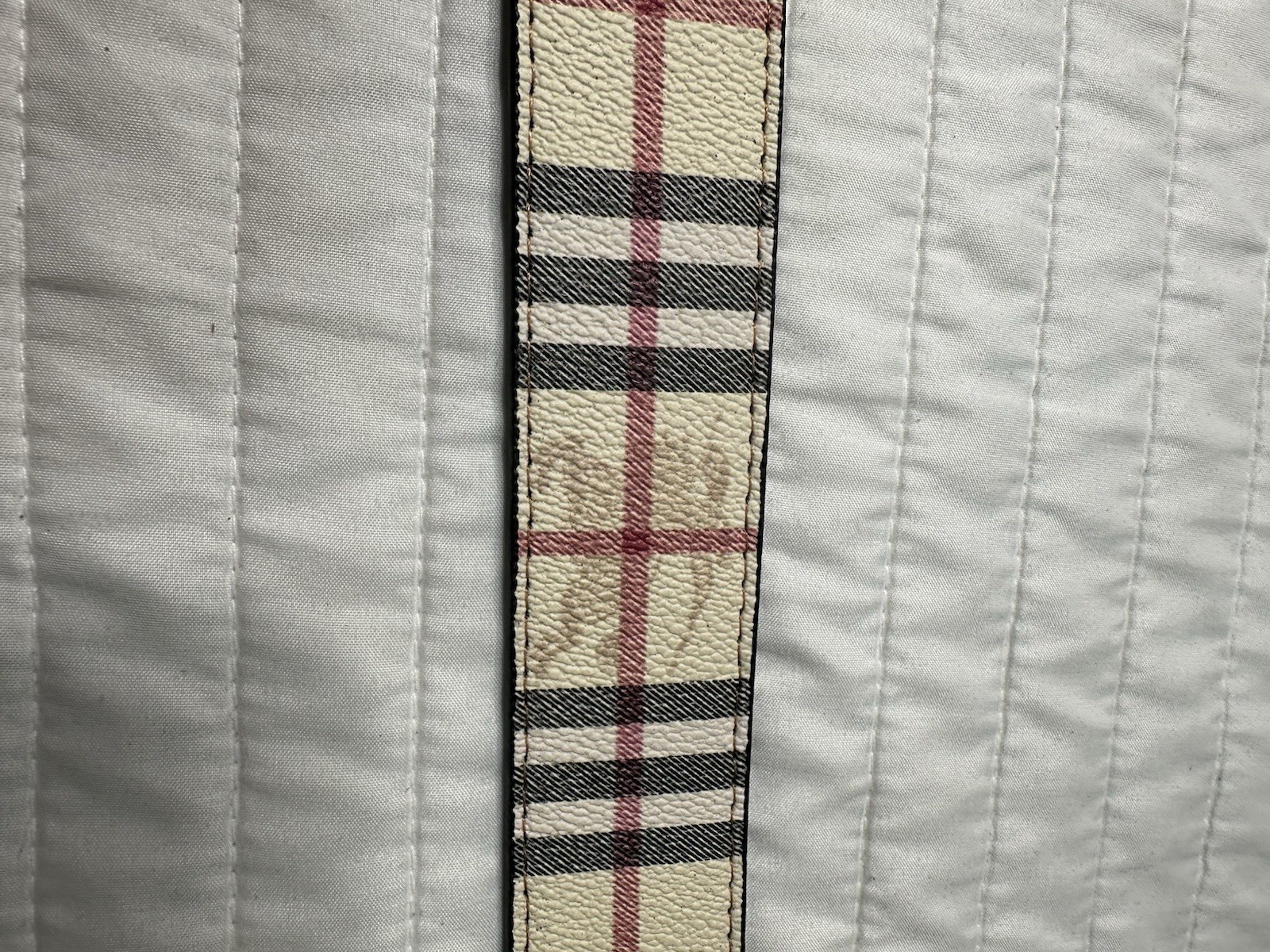 Burberry TB Silver Buckle Belt