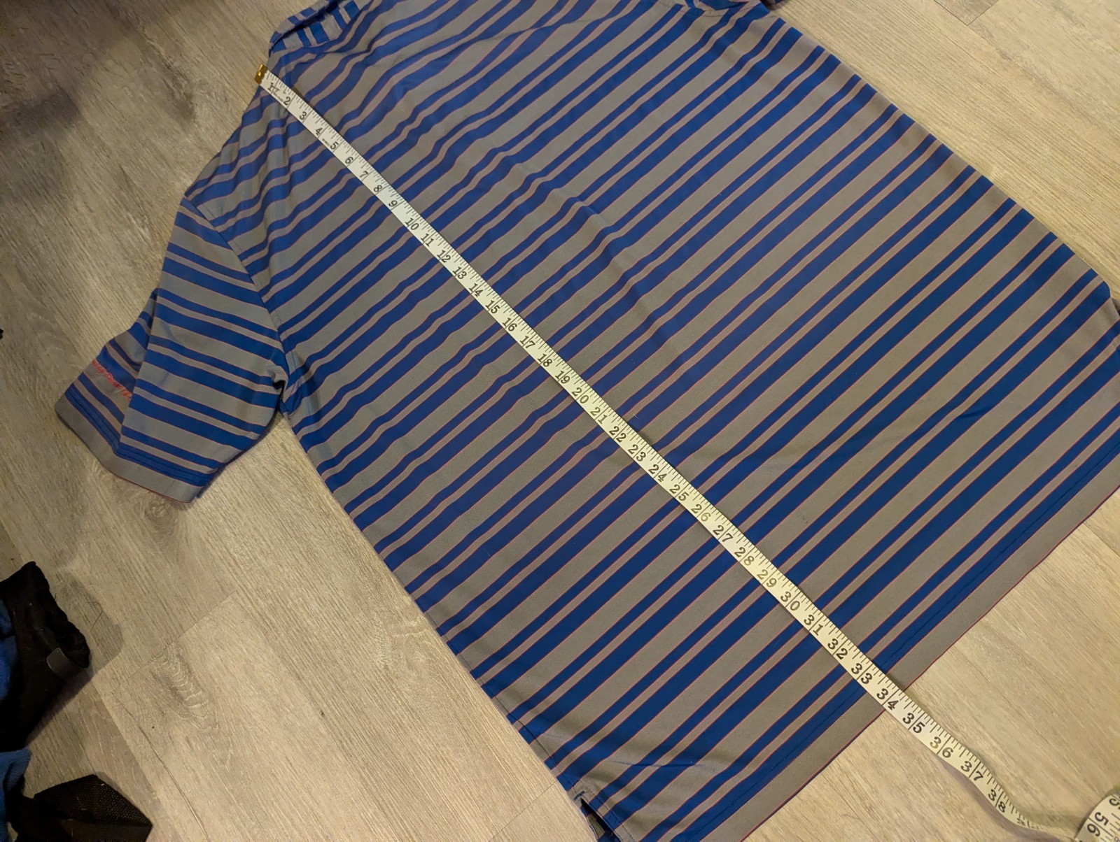 Peter Millar Summer Comfort Performance Golf Polo Shirt Striped Mens XL