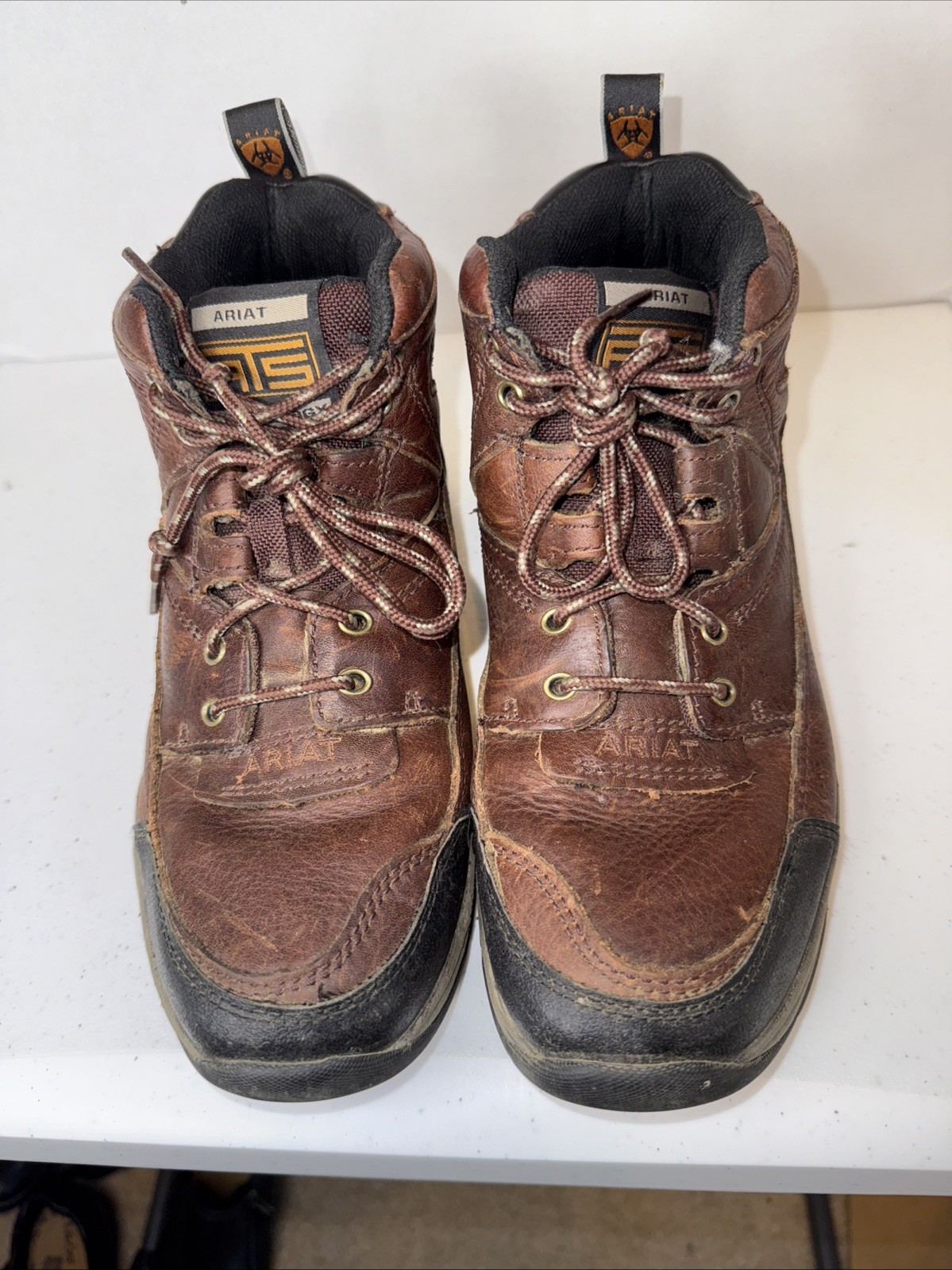 Ariat Terrain Work Boots Mens Size 9B Leather Waterproof Lace Up 10004138🔥👀