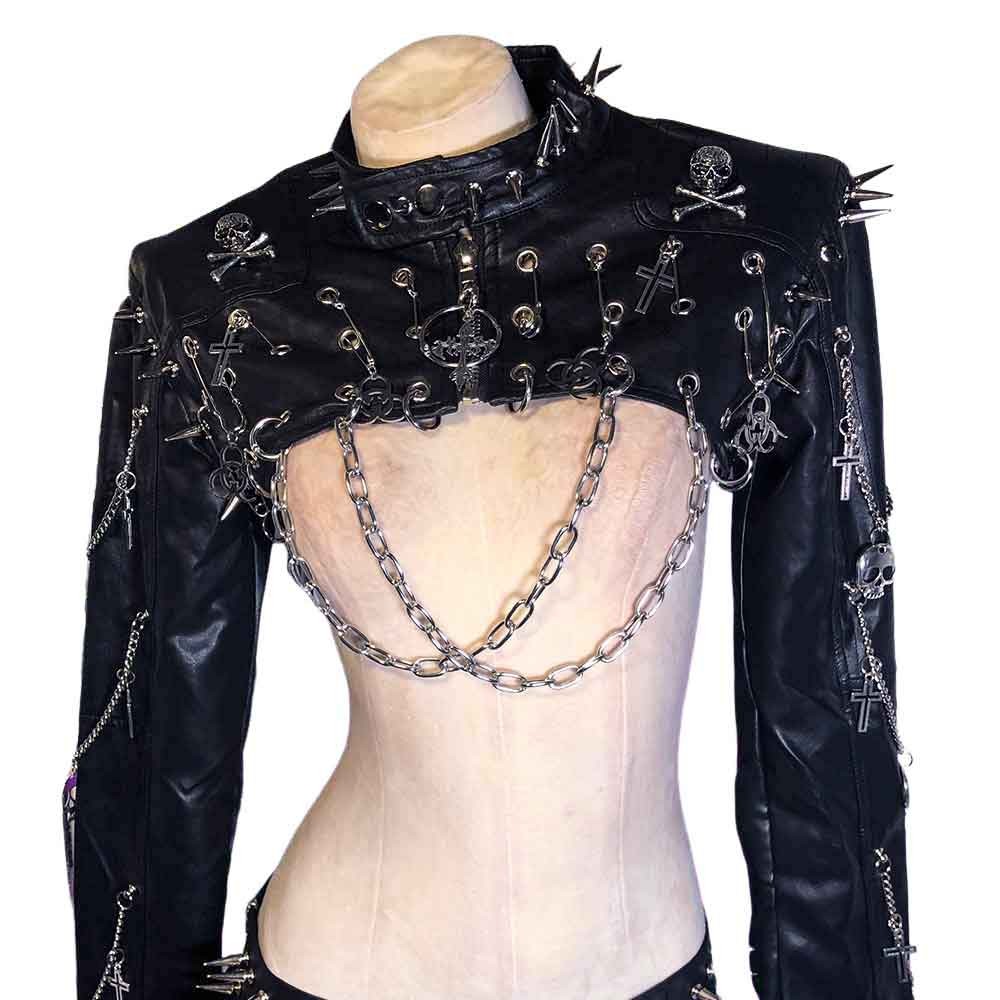 Goth Tops Spiked Emo Clothing Y2K Punk Rock Clothes Gothic Tank Grunge