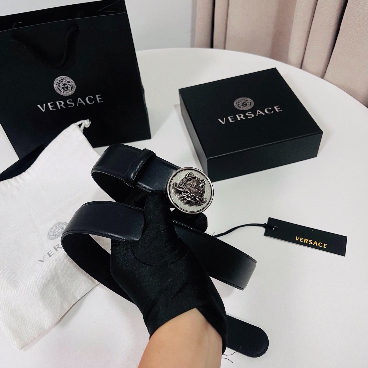 Versace belt for sale authentic Classic Belt Width:3.5cm/1.38in