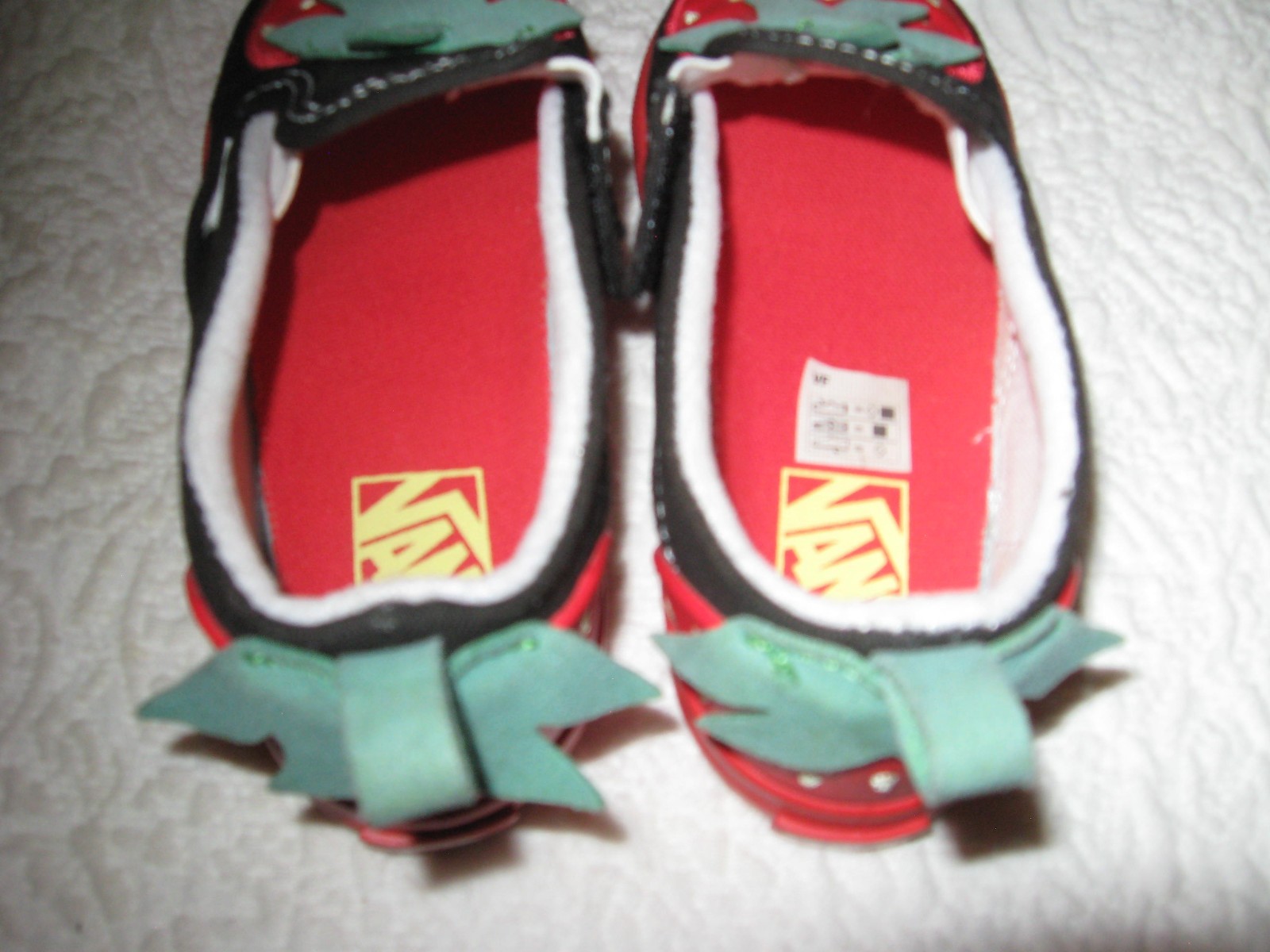 VANS / Kids Toddler Slip-On Shoes Size 10 V Berry Fruit Red/ Black/Green
