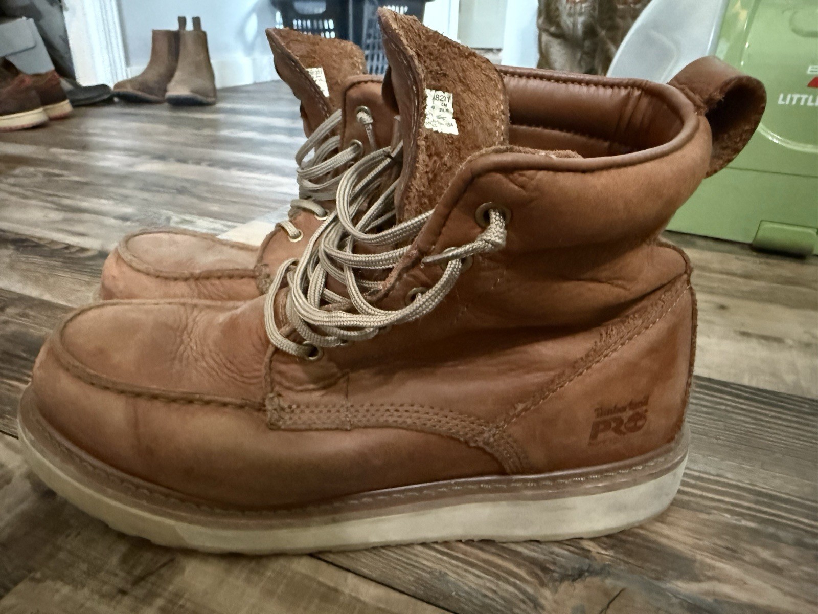 Nice Timberland Pro Series 24/7 Men’s 10.5 Wide Leather Boots Lace Up