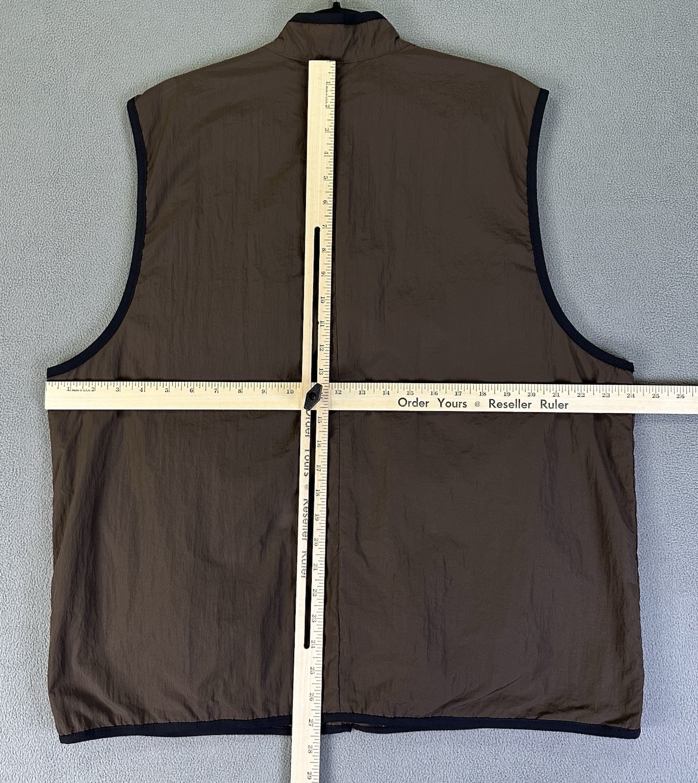 Nike Vest Mens Large Brown Baroque Tech Woven Utility Lightweight Nylon UPF New