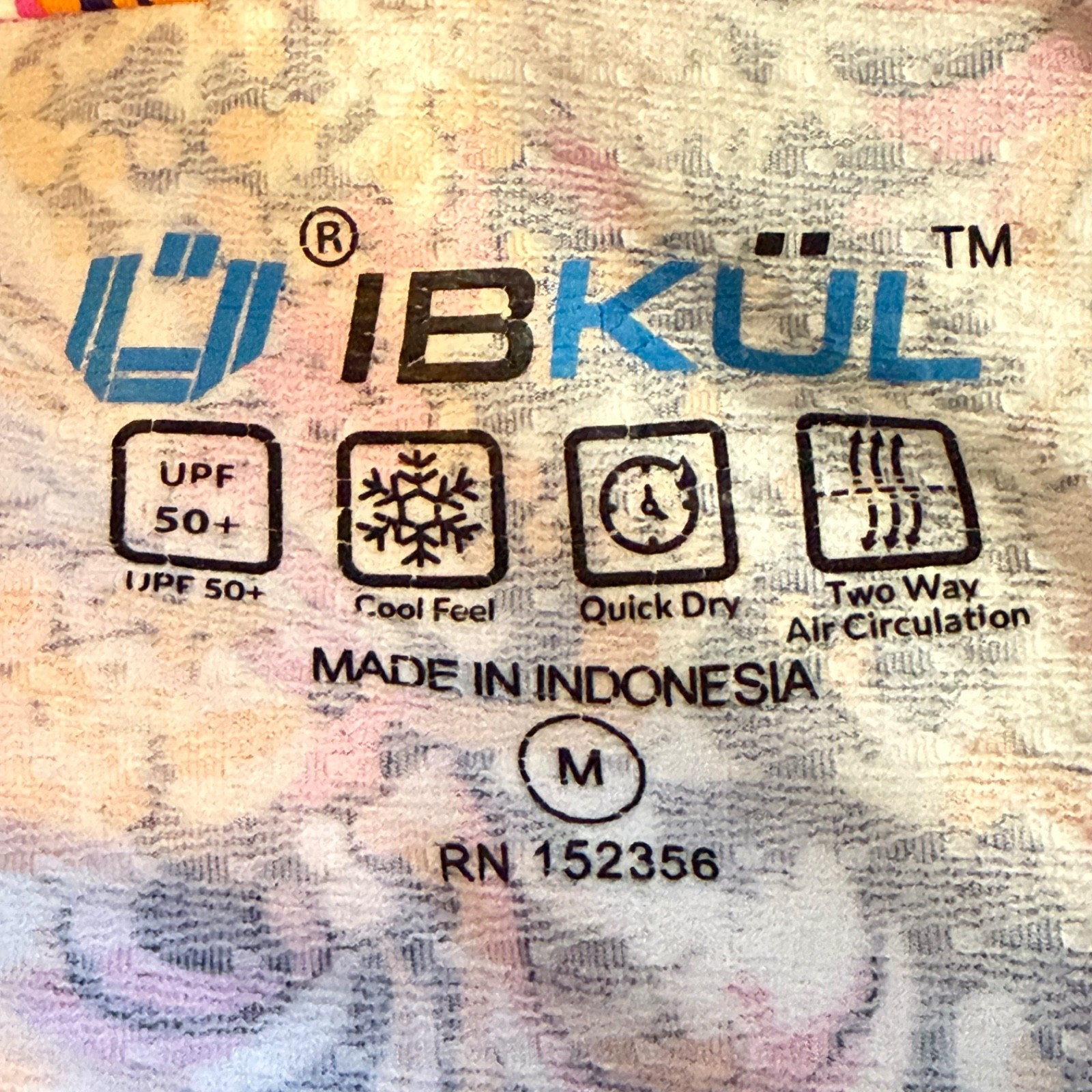 IBKUL 1/4 Zip Golf Top Women’s M Pink Orange Floral Geo UPF 50+ Cooling Shirt