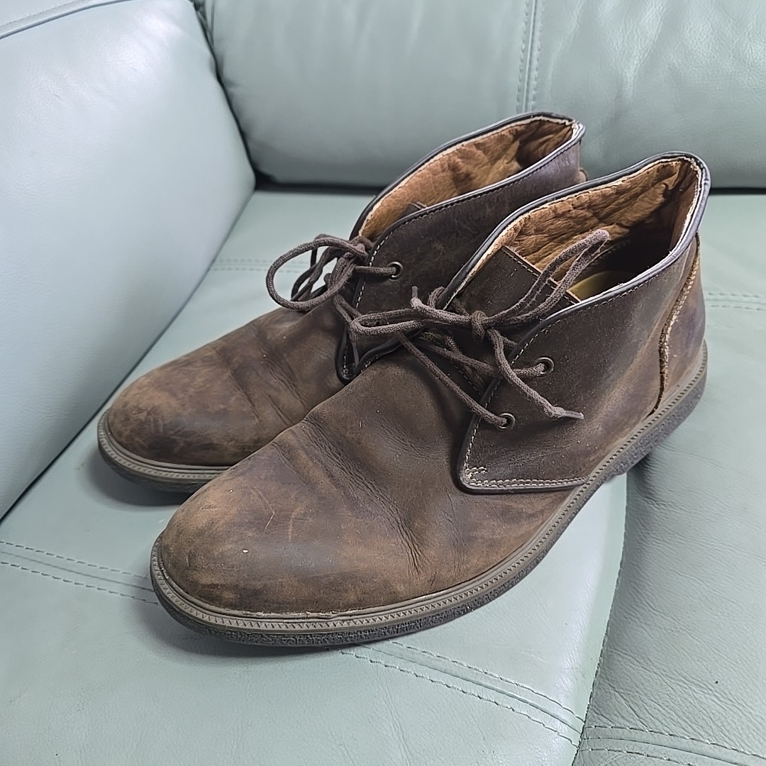 GH Bass & Co Boots Mens 11.5 M Radley Casual Two Eye Chukka Boot Brown Leather