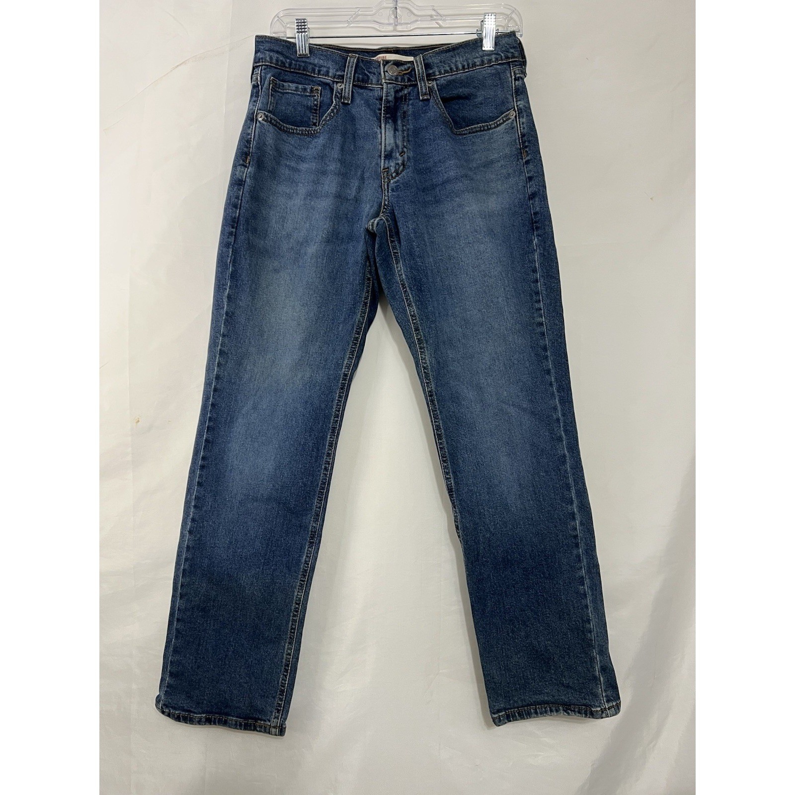 Levis S67 Athletic Jeans Adult 29×30 Blue Medium Wash Straight Leg Low Rise Mens