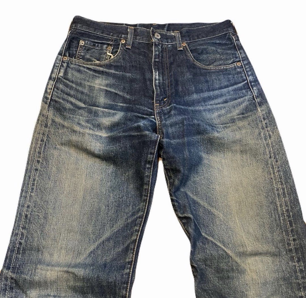 Levi’s 502XX Vintage Selvedge Grunge Wash Made in Japan Jeans W32 L36 Indigo