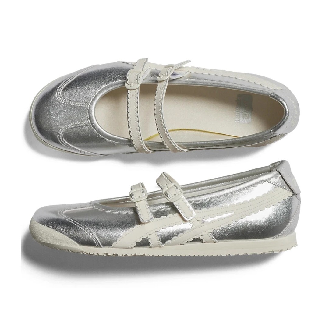2025 Patou x Onitsuka Tiger Mexico 66 Tgrs Mary Jane Ballet Flats 118A2678-001