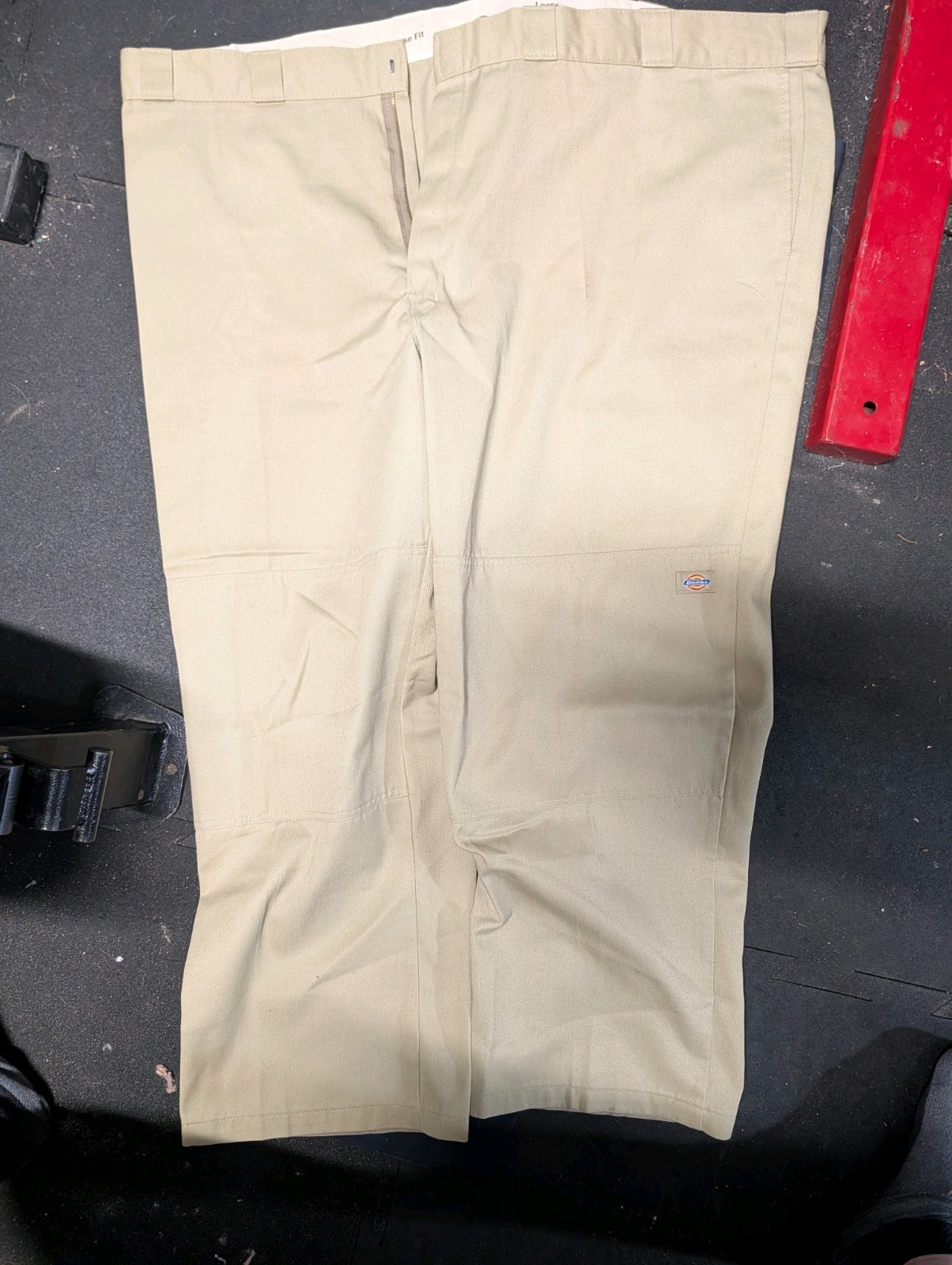 Dickies Double Knee Work Pants Loose Fit Mens Big & Tall 52×30 Khaki&Navy