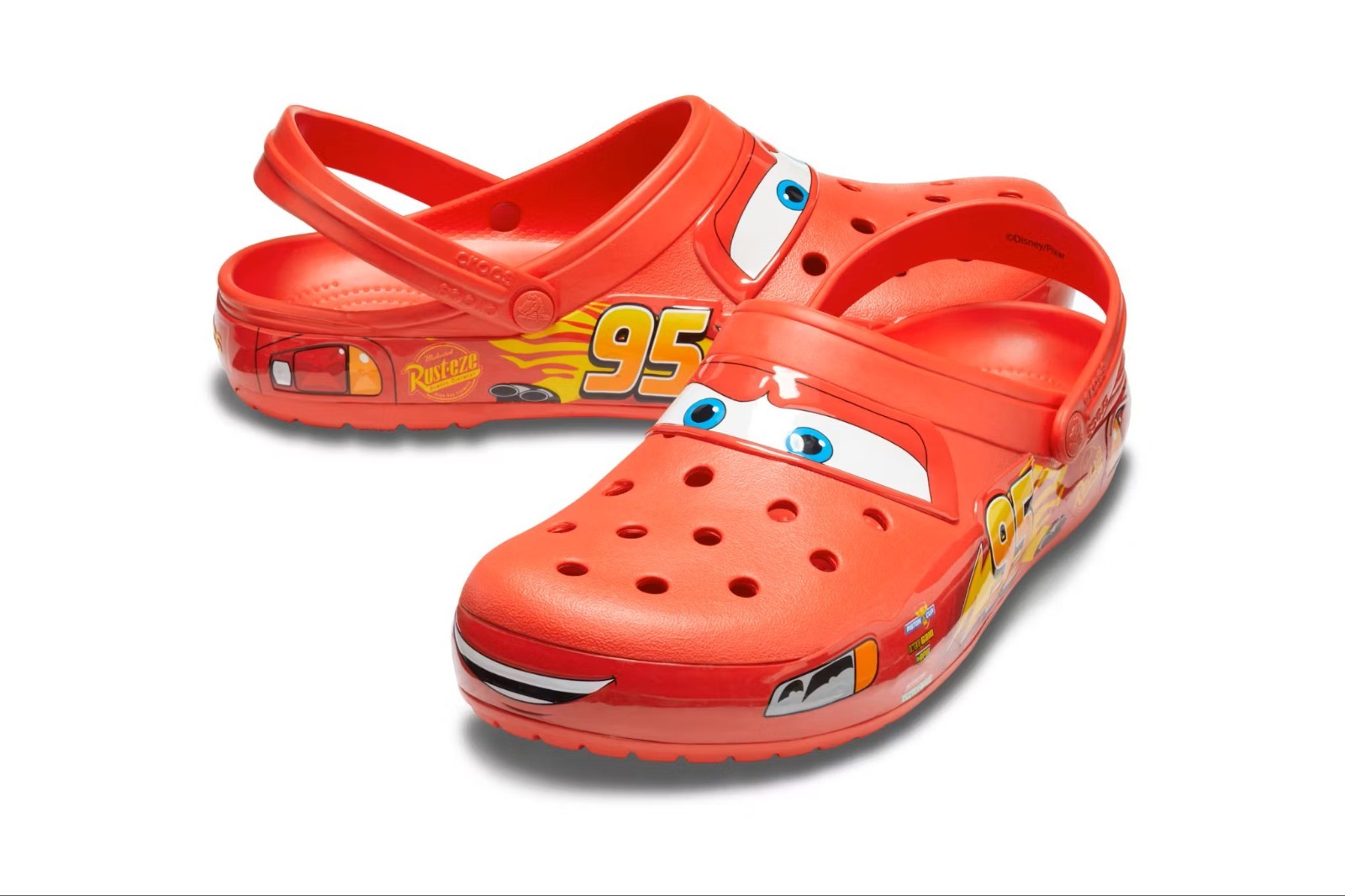 Lightning McQueen Crocs Disney Pixar Adult Men’s Size 4 5 6 7 8 9 10 11 12 13