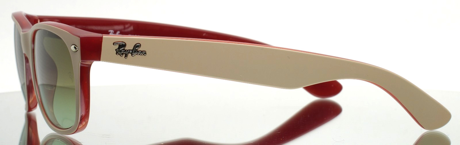 RAY BAN RB2132 New Wayfarer 6307/A6 Beige Mens Sunglasses 52-18-145 B:38