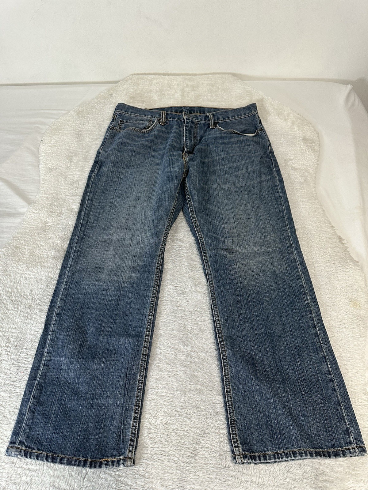 Levi’s 559 Relaxed Straight Mens Blue Denim Jeans Size 36×30 Pants